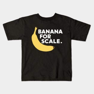 Banana For Scale, Banana Design Kids T-Shirt